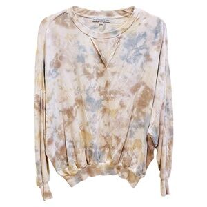 Young Fabulous & Broke Tie-Dye Top in Soft Hues XS X-Small